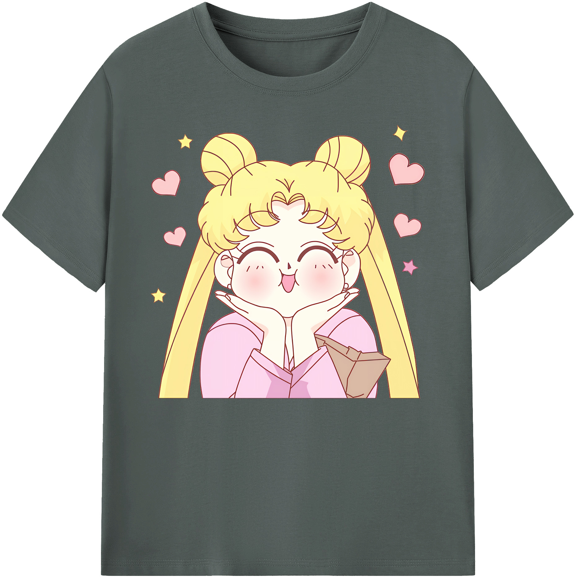 （画像用） 美少女戦士セーラームーン 愛野 美奈子 あいの みなこ Sailor Moon Aino Minako 綿100％ メンズ半袖Tシャツ｜肌触りやわらか＆通気性